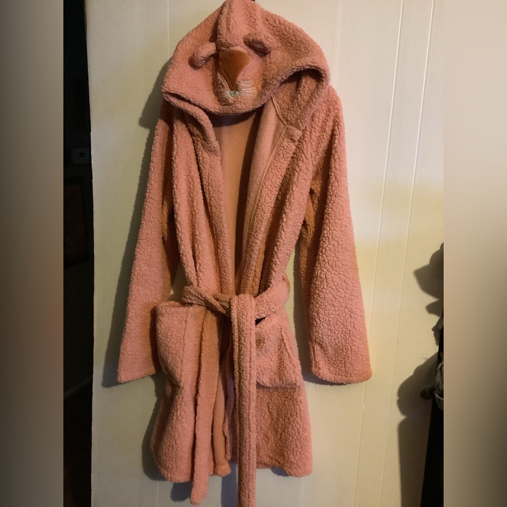 Cozy Critter Peach Sherpa Hooded Wrap